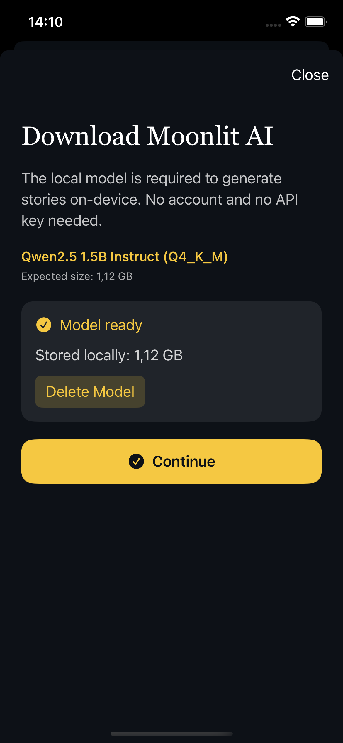 On-device model